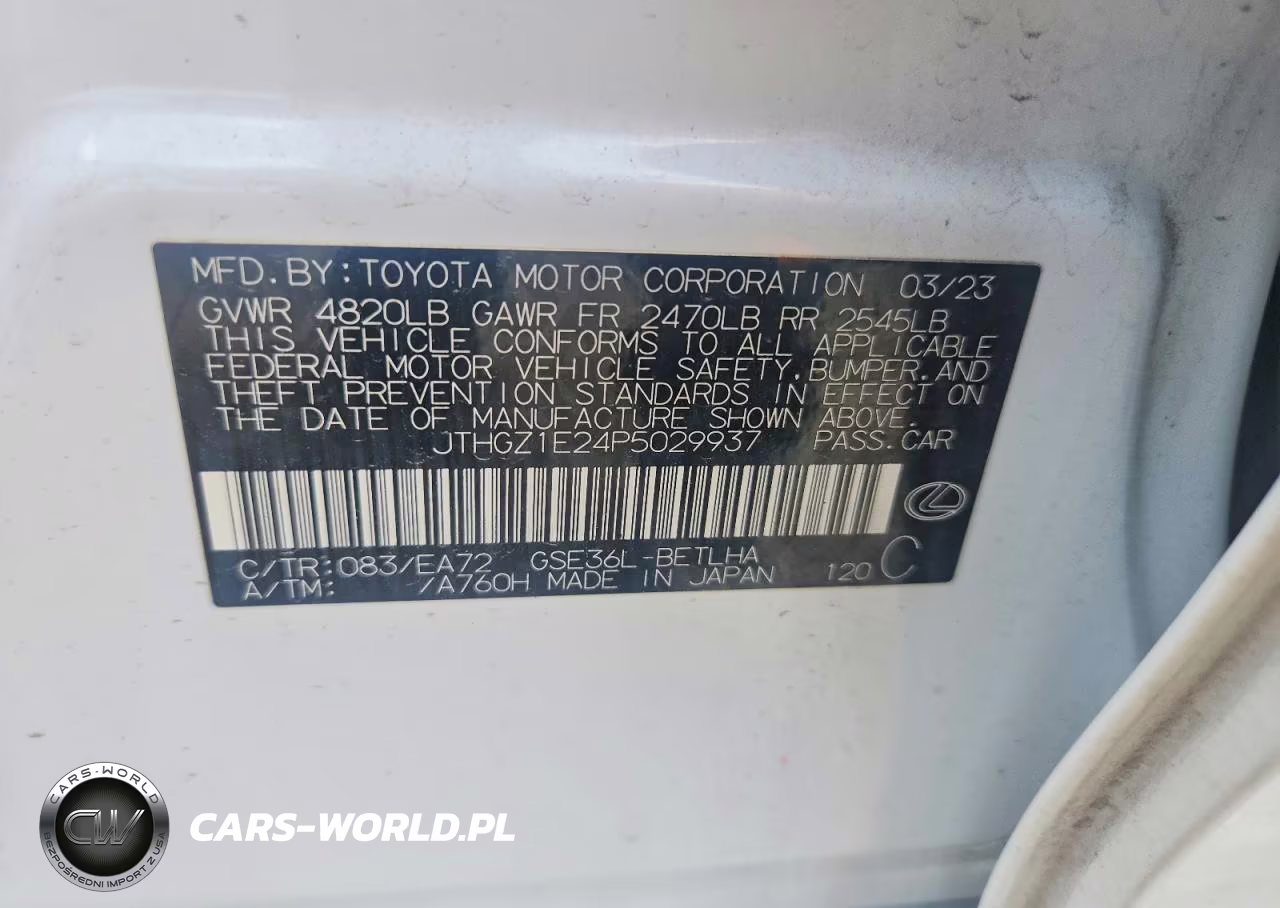 2023 Lexus Is 350 F Sport VIN:JTHGZ1E24P5029937 - 13
