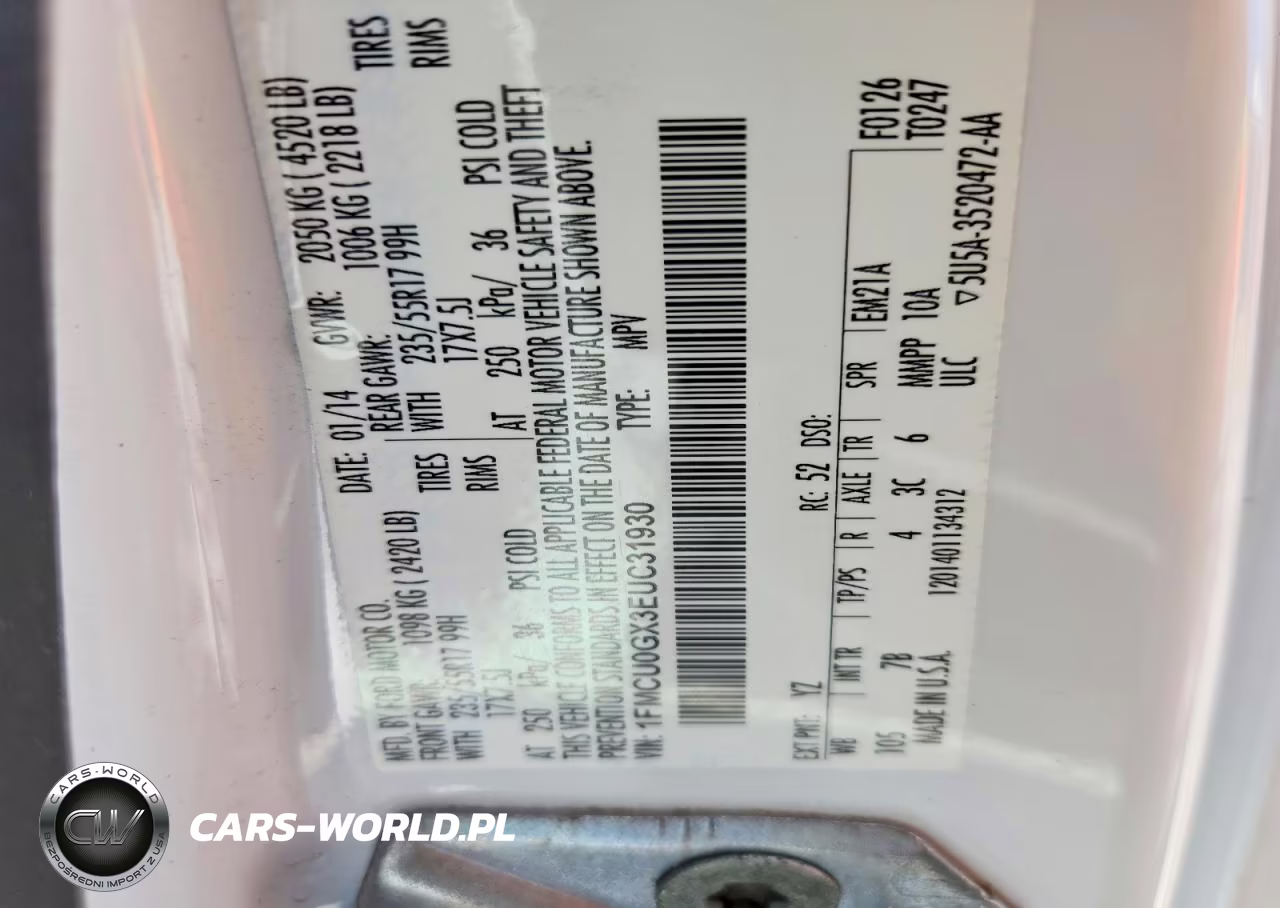 2014 Ford Escape Se VIN:1FMCU0GX3EUC31930 - 13