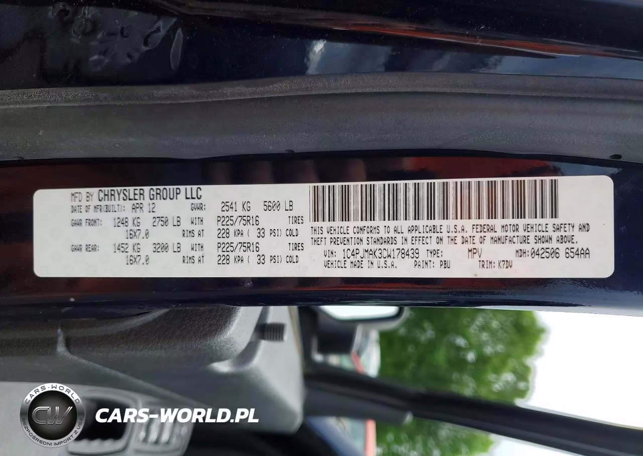 2012 Jeep Liberty Sport VIN:1C4PJMAK3CW178439 - 13