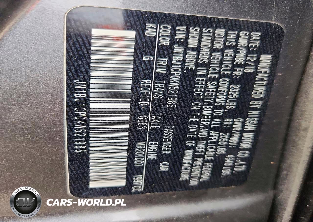 2019 Nissan Rogue Sport Sv VIN:JN1BJ1CP0KW521985 - 13