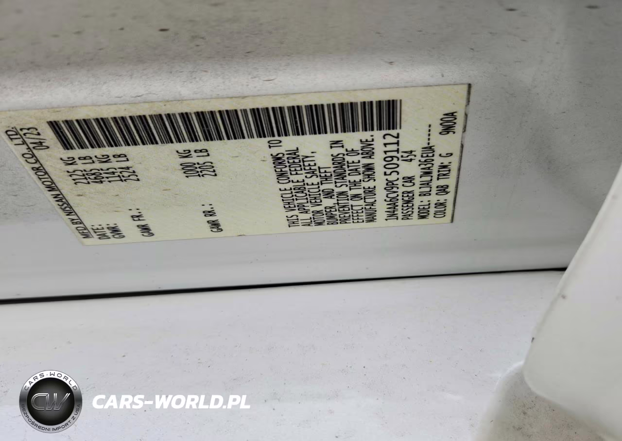 2023 Nissan Maxima Sv VIN:1N4AA6CV9PC509112 - 12