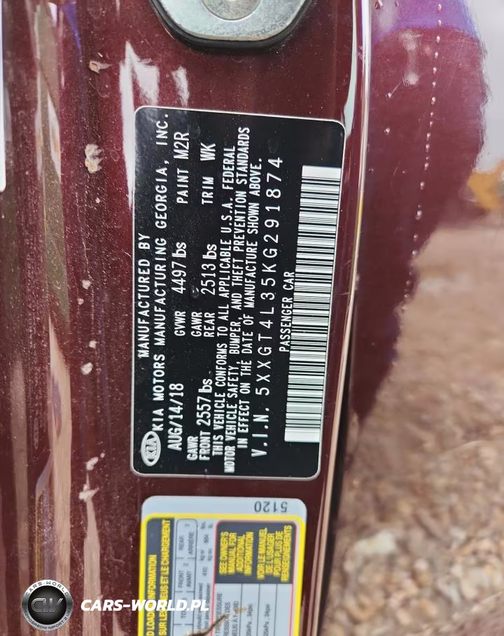 2019 Kia Optima Lx VIN:5XXGT4L35KG291874 - 12