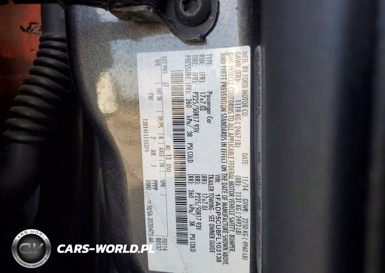 2015 Ford C-Max Premium Sel VIN:1FADP5CU8FL103138 - 12