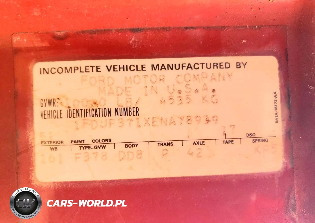 1994 Ford Rollback VIN:1FDJF371XENA78939 - 12