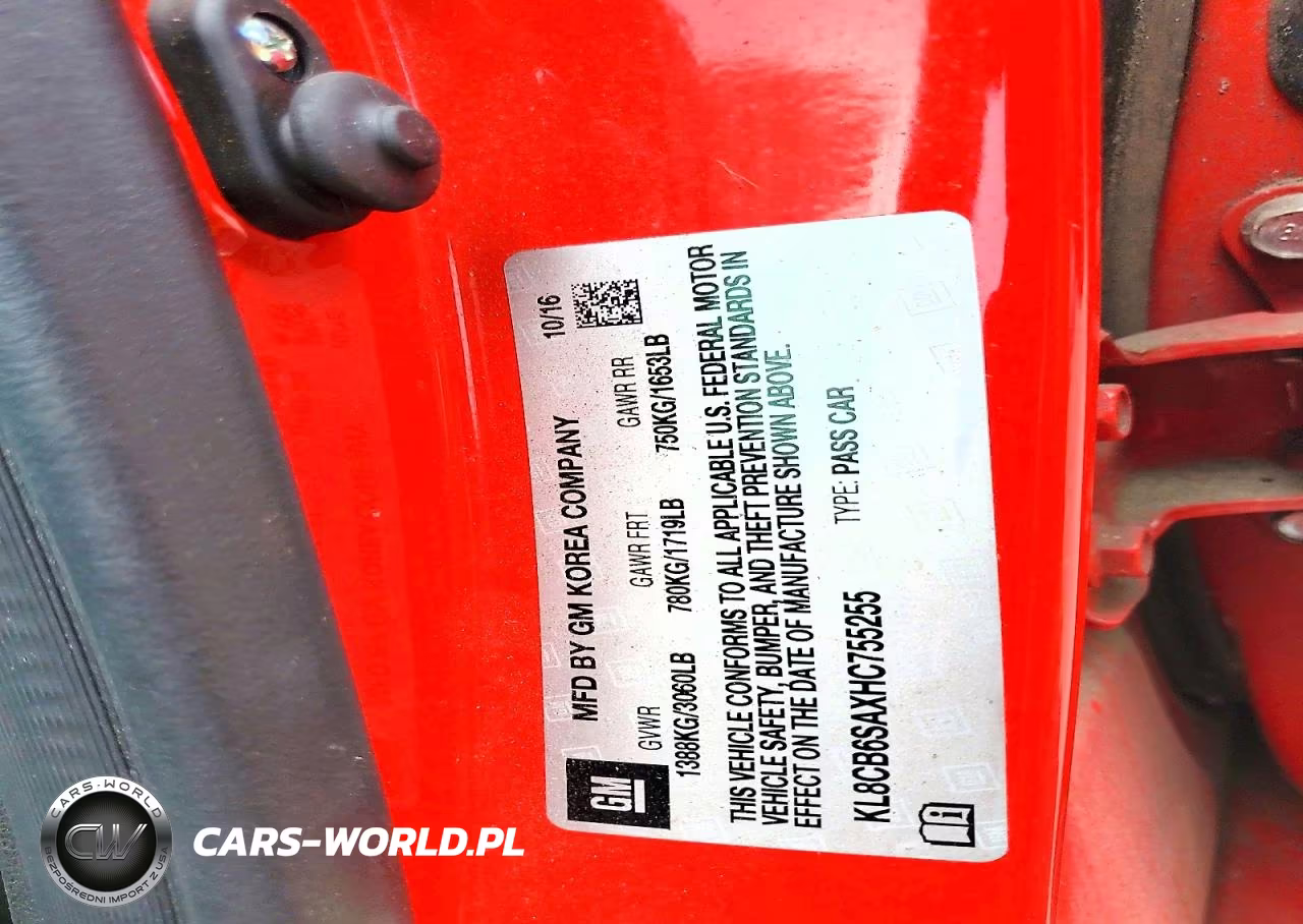 2017 Chevrolet Spark Ls VIN:KL8CB6SAXHC755255 - 12