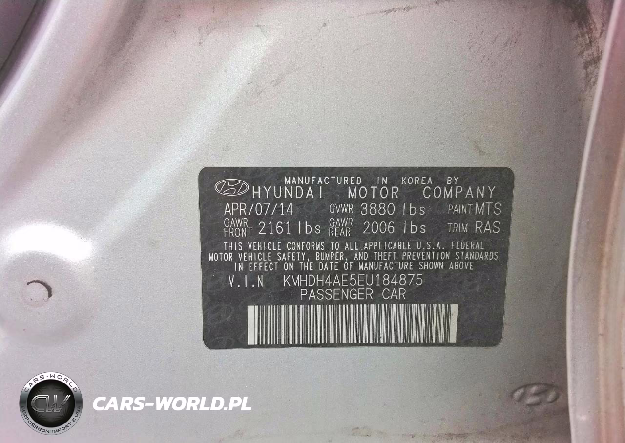 2014 Hyundai Elantra Se VIN:KMHDH4AE5EU184875 - 13