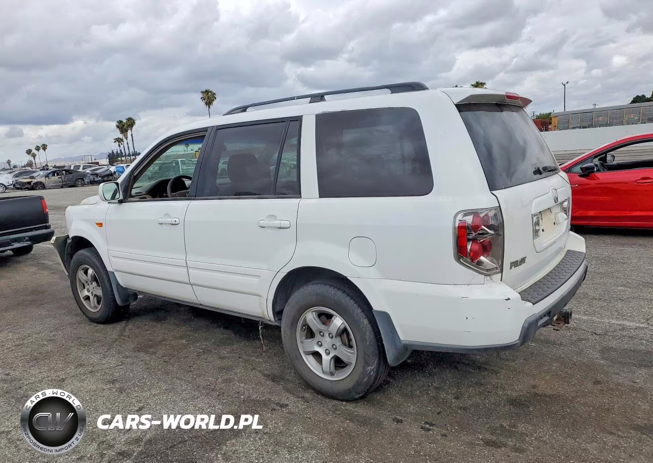 2007 Honda Pilot Exl VIN:2HKYF18767H510164 - 2