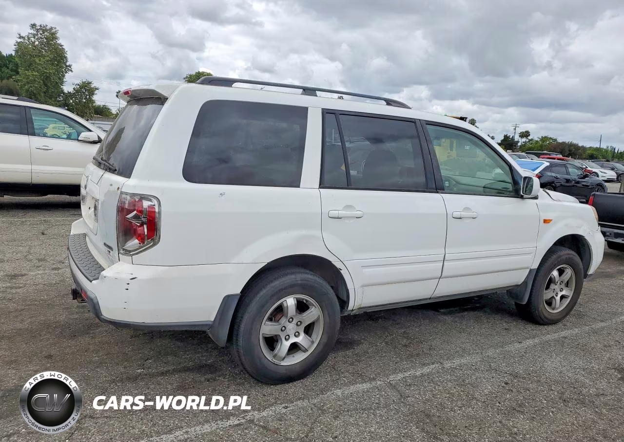 2007 Honda Pilot Exl VIN:2HKYF18767H510164 - 3
