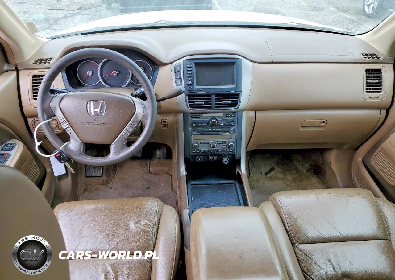 2007 Honda Pilot Exl VIN:2HKYF18767H510164 - 8