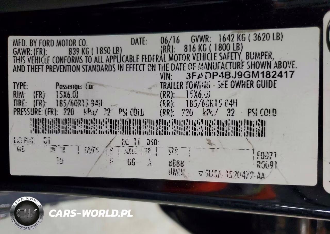 2016 Ford Fiesta Se VIN:3FADP4BJ9GM182417 - 12