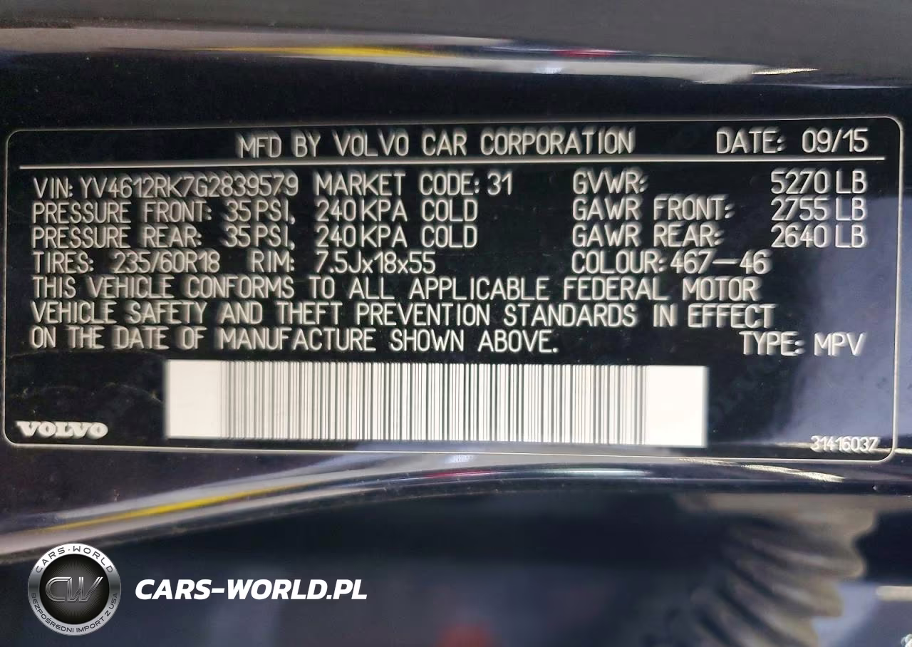 2016 Volvo Xc60 T5 Premier VIN:YV4612RK7G2839579 - 13