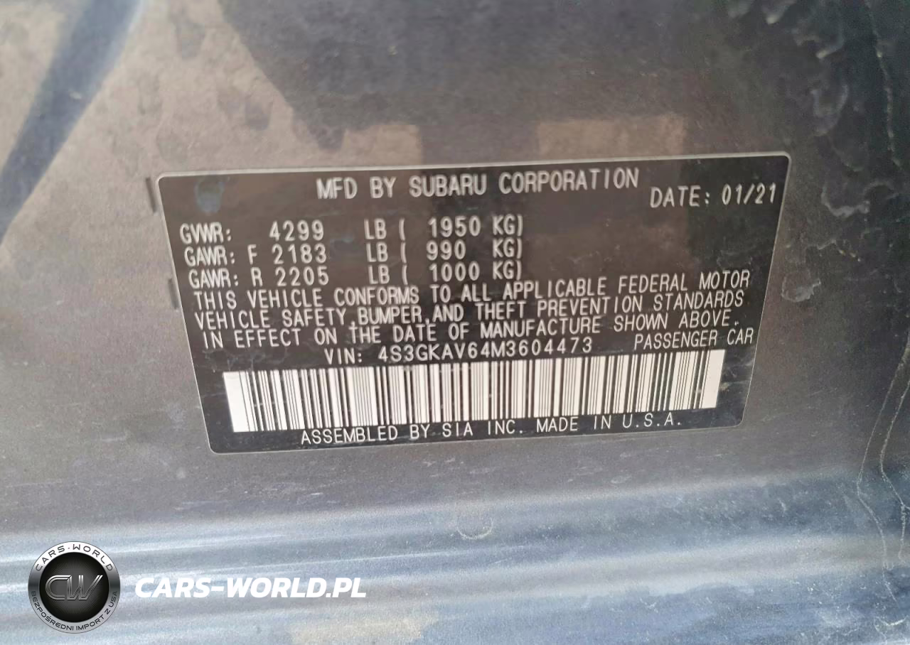 2021 Subaru Impreza Premium VIN:4S3GKAV64M3604473 - 12
