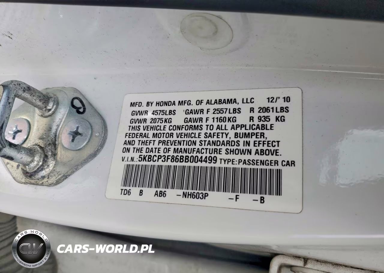 2011 Honda Accord Exl VIN:5KBCP3F86BB004499 - 12