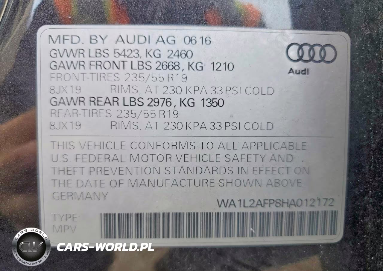 2017 Audi Q5 Premium Plus VIN:WA1L2AFP8HA012172 - 14