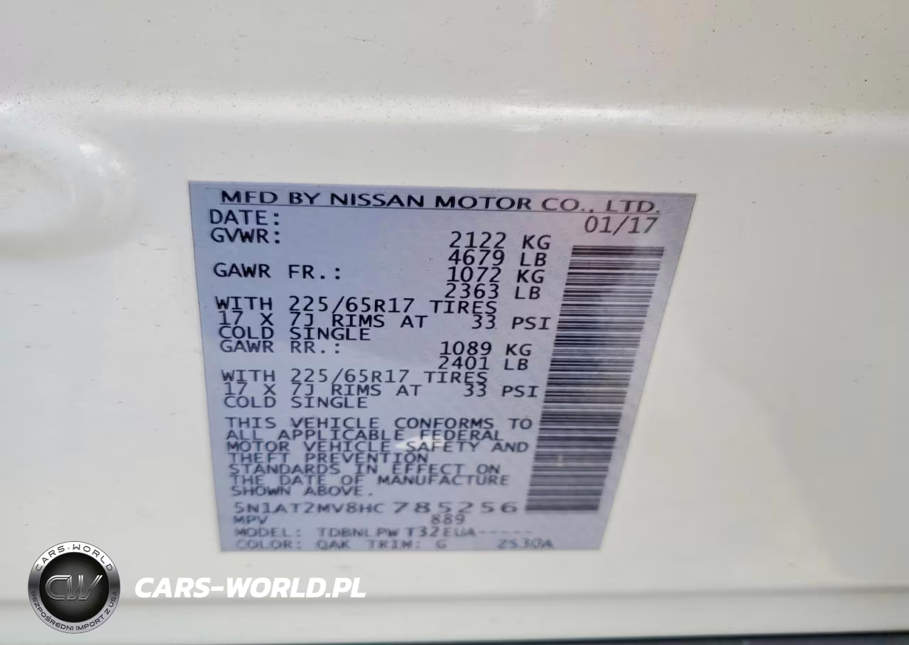 2017 Nissan Rogue S VIN:5N1AT2MV8HC785256 - 13
