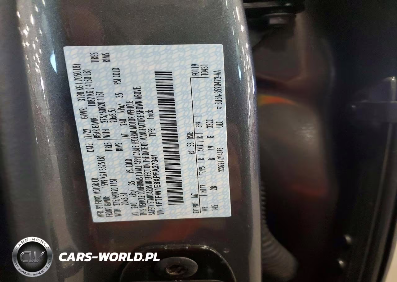 2023 Ford F150 Supercrew VIN:1FTFW1E8XPFA27341 - 12
