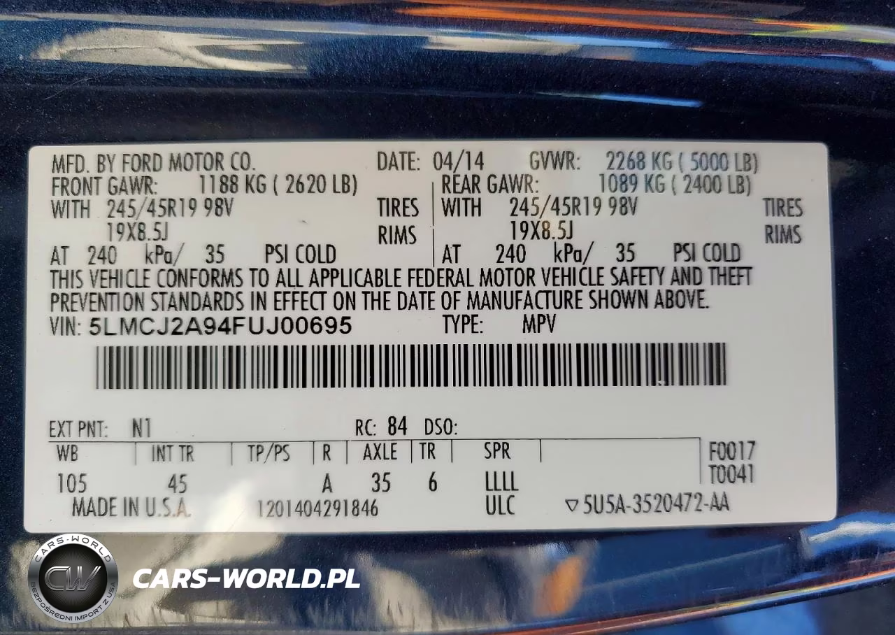 2015 Lincoln Mkc VIN:5LMCJ2A94FUJ00695 - 13