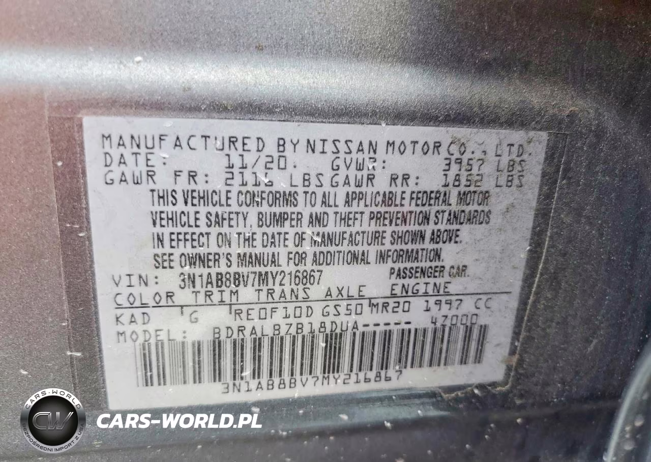 2021 Nissan Sentra S VIN:3N1AB8BV7MY216867 - 12
