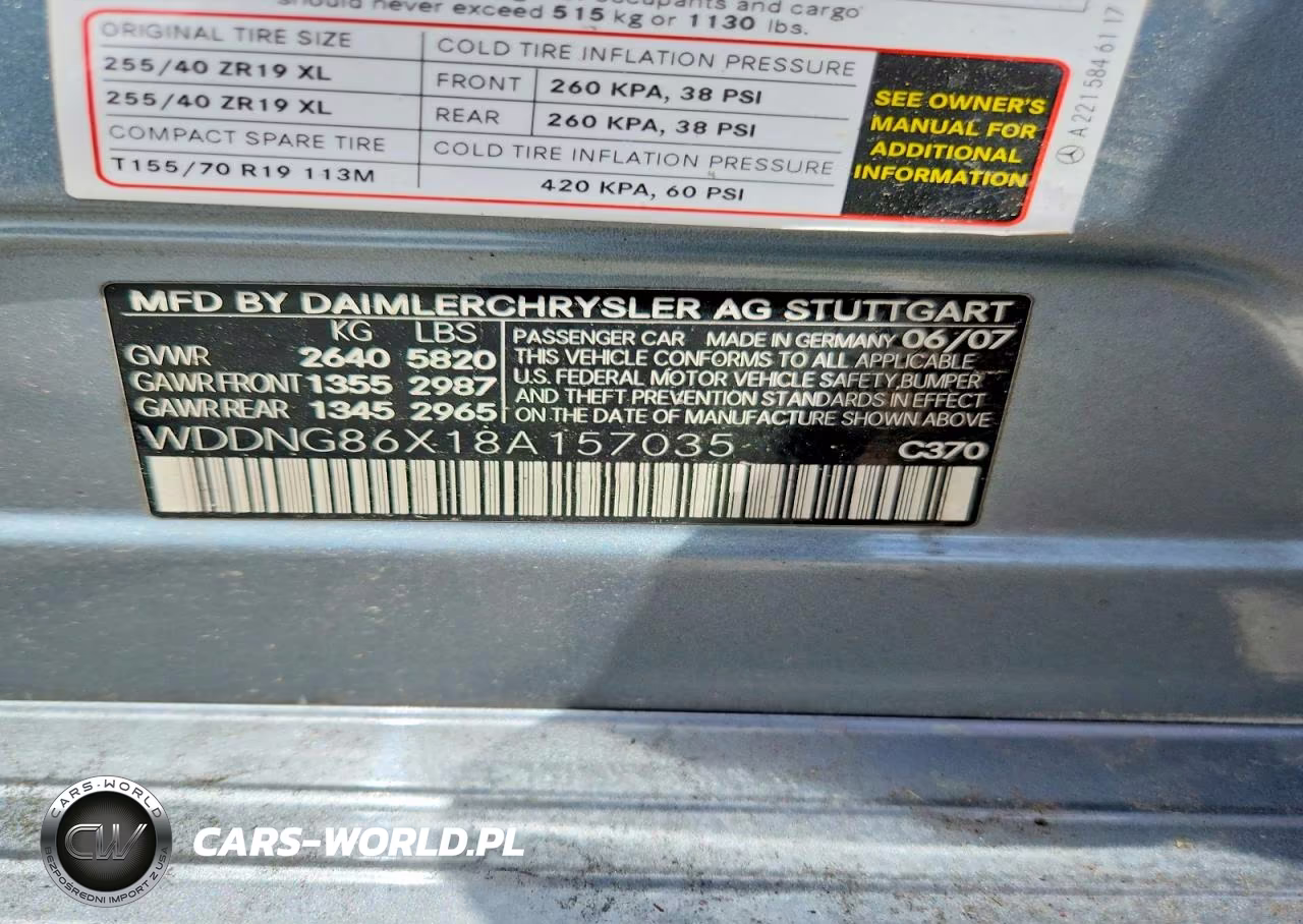 2008 Mercedes-Benz S-Class S550 VIN:WDDNG86X18A157035 - 12