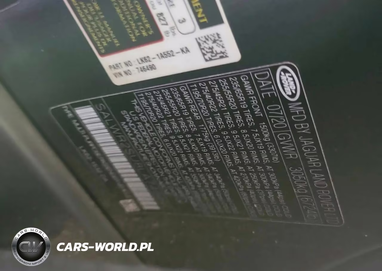 2020 Land Rover Range Rover Sport Hse VIN:SALWR2SU8LA746490 - 10
