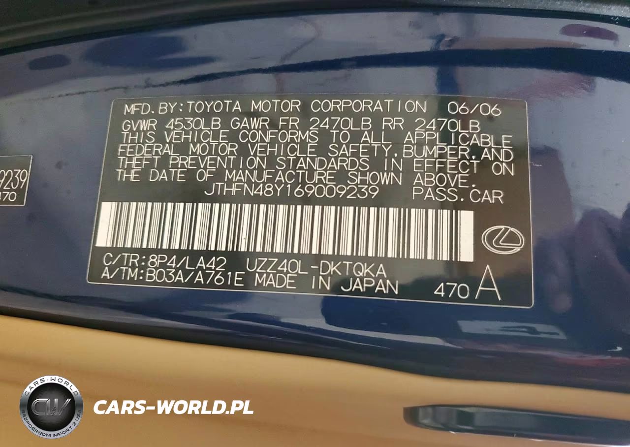 2006 Lexus Sc 430 VIN:JTHFN48Y169009239 - 12