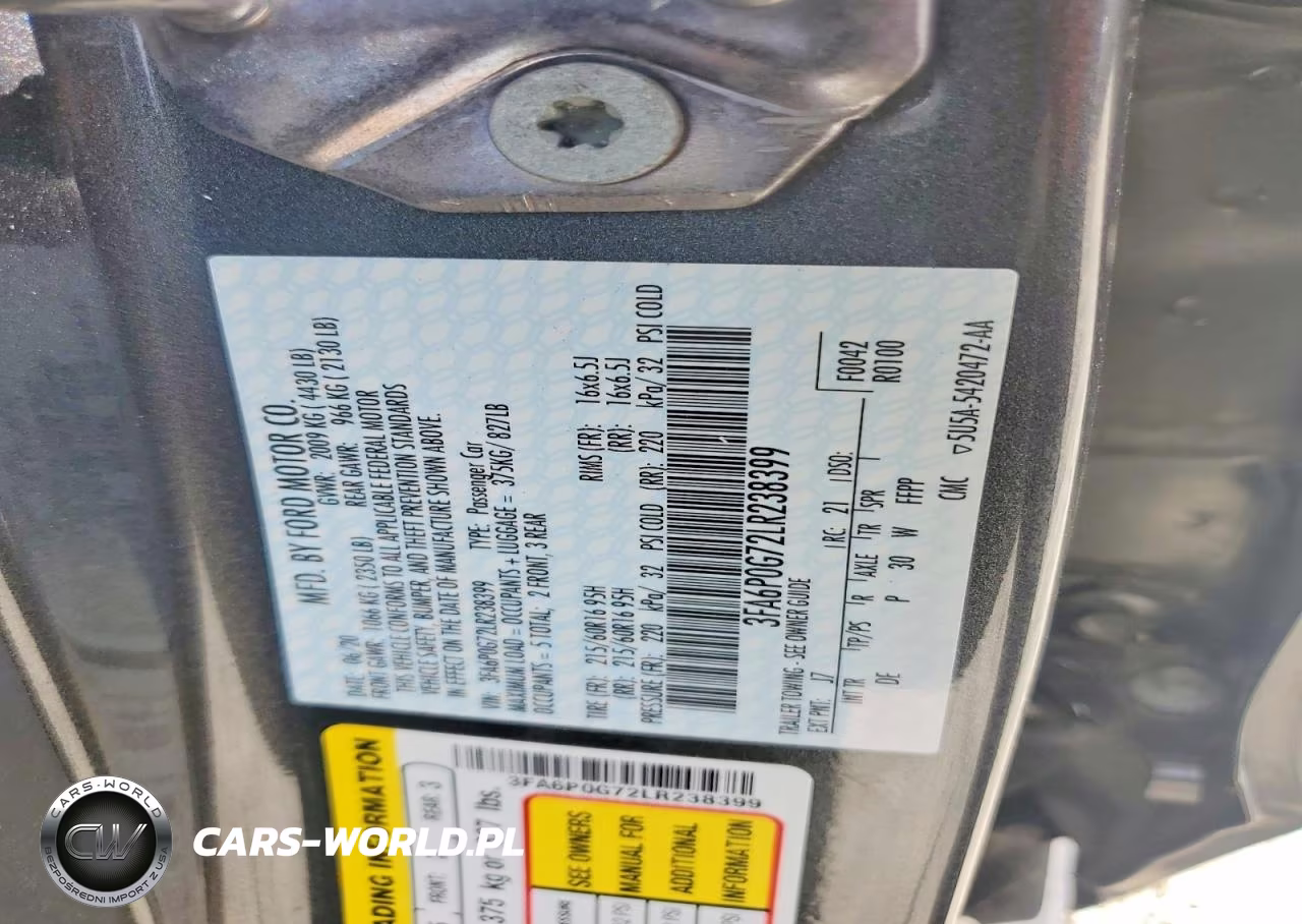 2020 Ford Fusion S VIN:3FA6P0G72LR238399 - 13