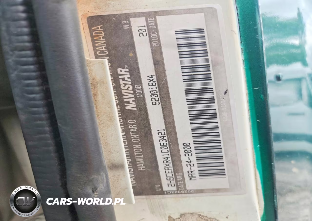 2001 International 9200 9200I VIN:2HSCEAXR41C063421 - 10