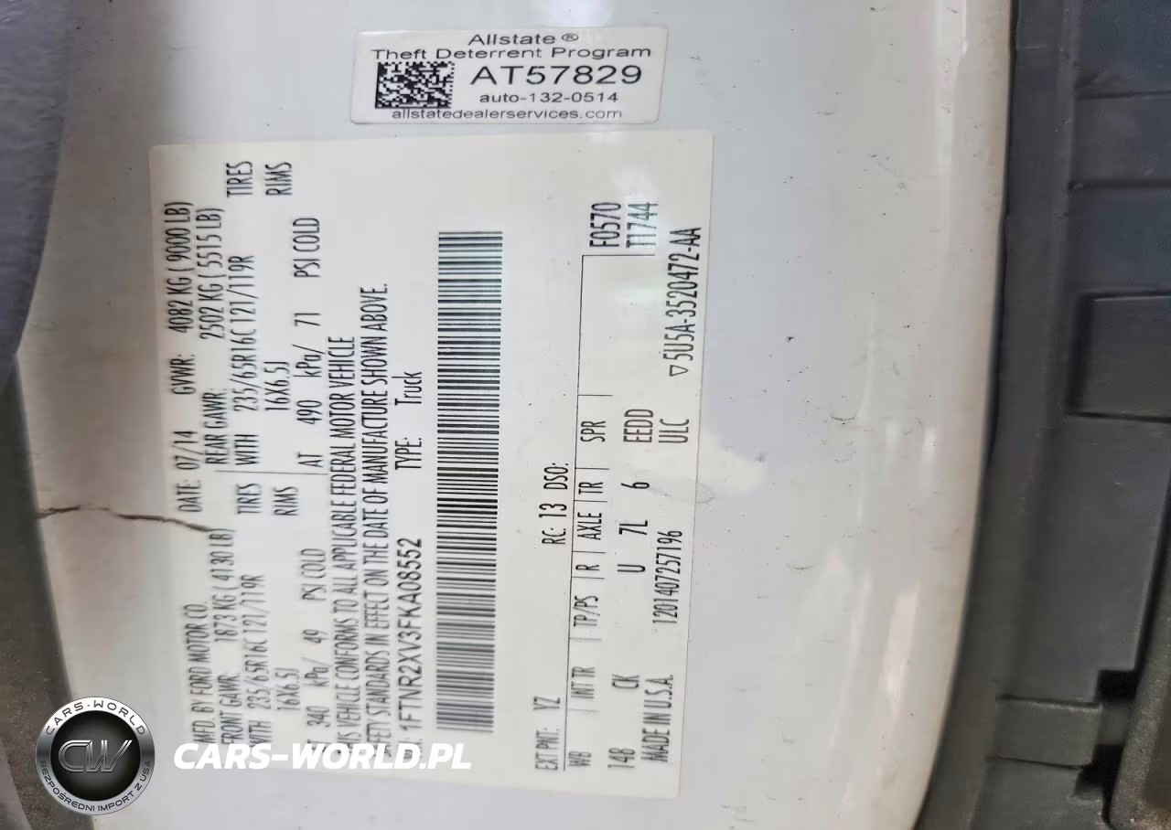 2015 Ford Transit T-250 VIN:1FTNR2XV3FKA08552 - 13