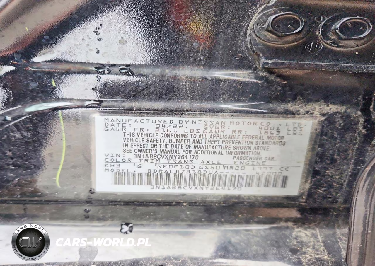 2022 Nissan Sentra Sv VIN:3N1AB8CVXNY264170 - 12