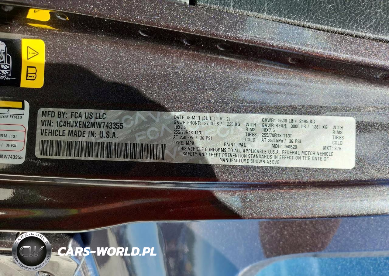 2021 Jeep Wrangler Unlimited Sahara VIN:1C4HJXEN2MW743355 - 13