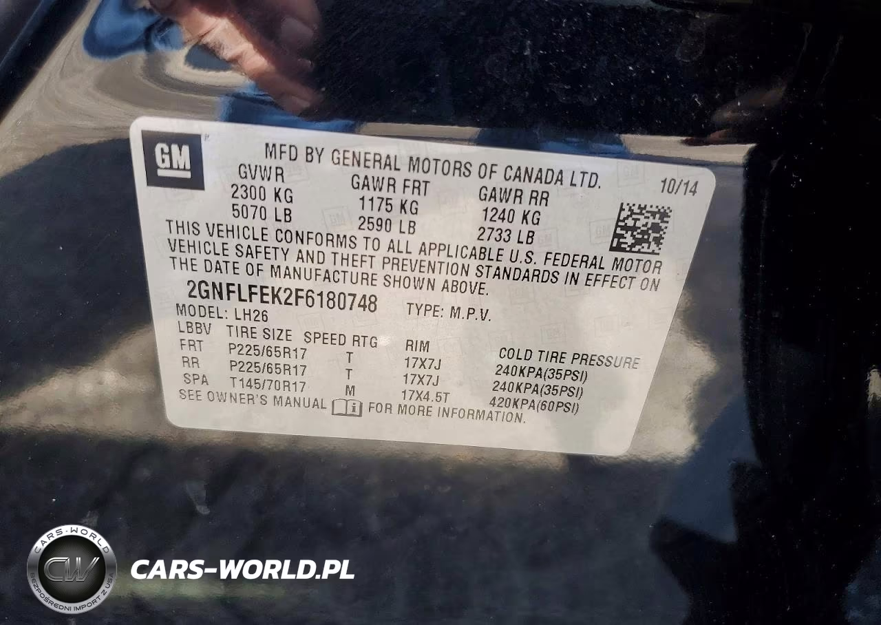 2015 Chevrolet Equinox Lt VIN:2GNFLFEK2F6180748 - 13