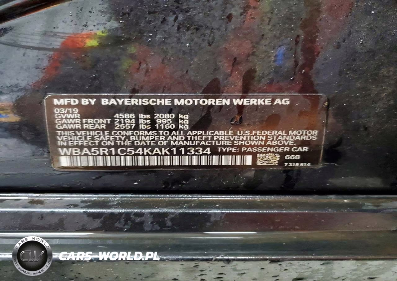2019 BMW 330I VIN:WBA5R1C54KAK11334 - 13