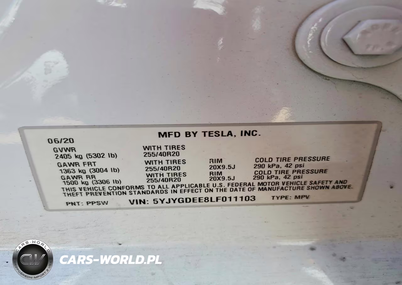 2020 Tesla Model Y VIN:5YJYGDEE8LF011103 - 13