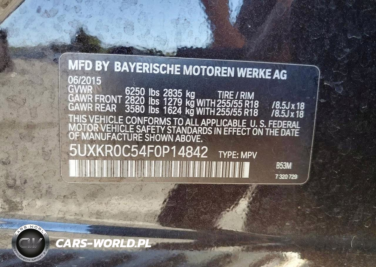 2015 BMW X5 xDrive35I VIN:5UXKR0C54F0P14842 - 13