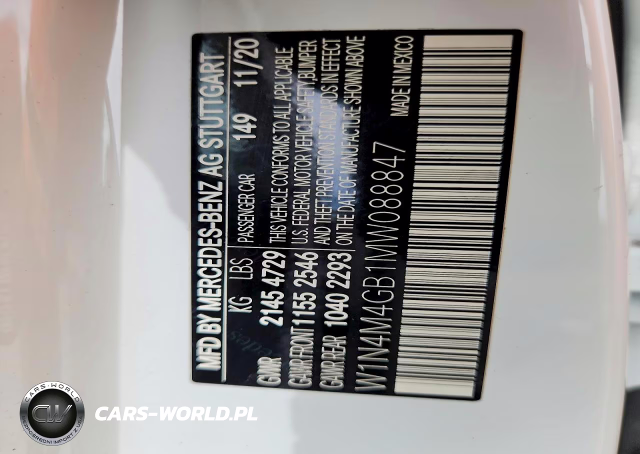 2021 Mercedes-Benz Glb 250 VIN:W1N4M4GB1MW088847 - 12