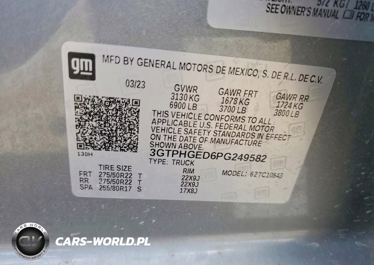 2023 GMC Sierra C1500 Denali VIN:3GTPHGED6PG249582 - 12