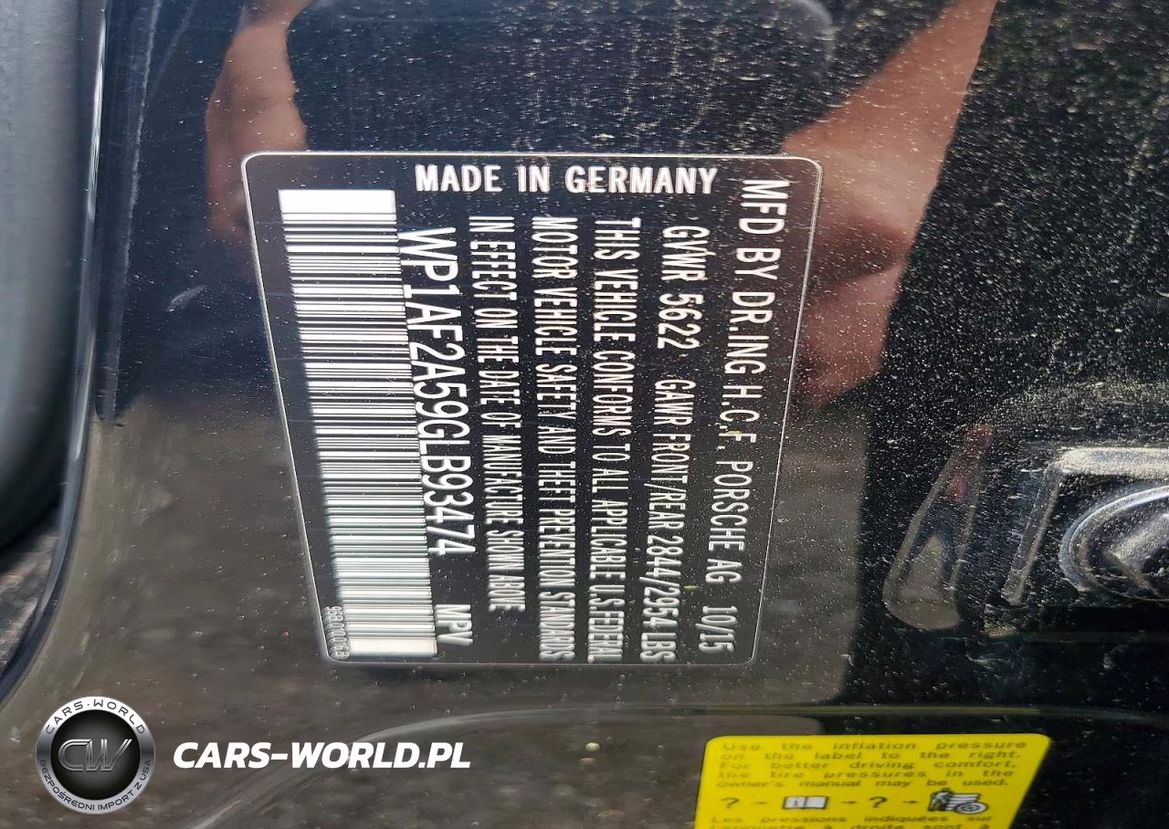2016 Porsche Macan Turbo VIN:WP1AF2A59GLB93474 - 13