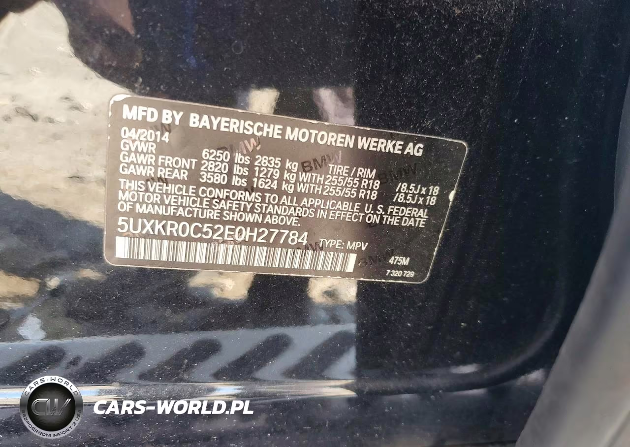 2014 BMW X5 xDrive35I VIN:5UXKR0C52E0H27784 - 13