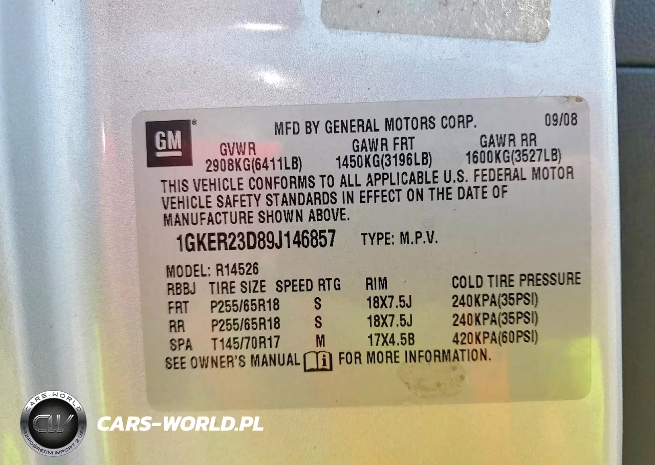 2009 GMC Acadia Slt-1 VIN:1GKER23D89J146857 - 13