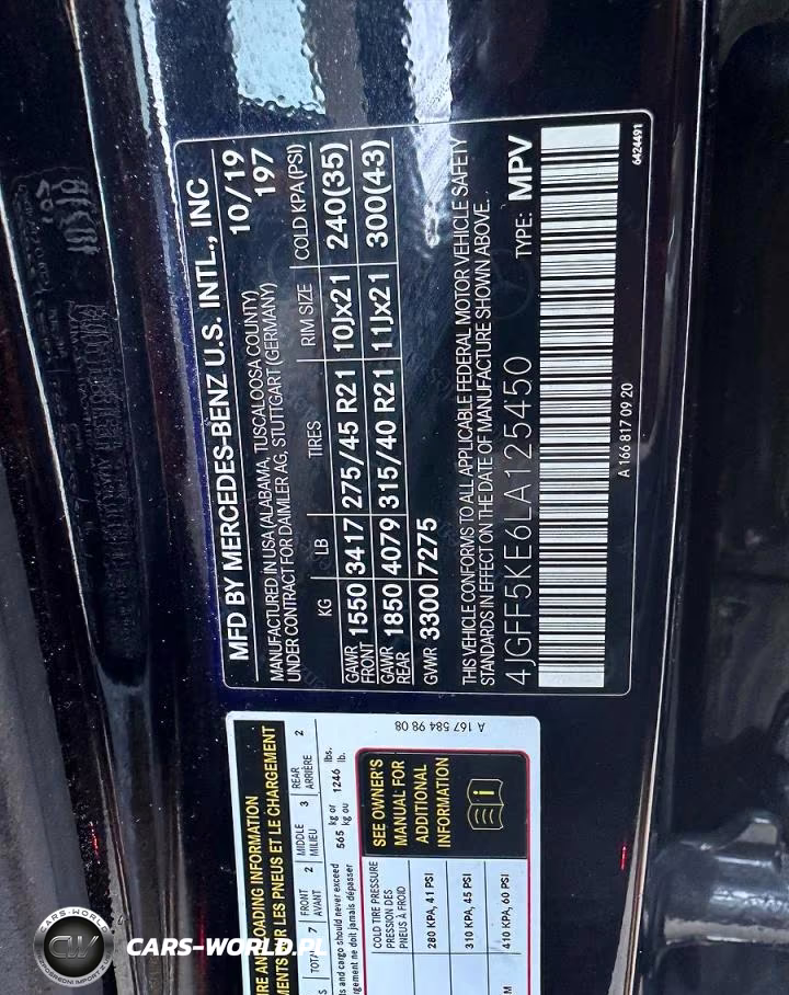 2020 Mercedes-Benz Gls 450 4Matic VIN:4JGFF5KE6LA125450 - 10