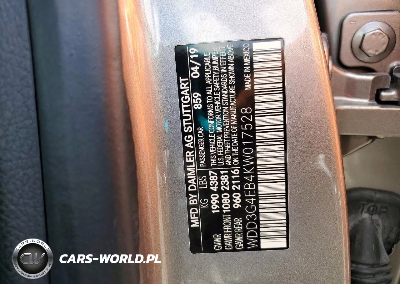 2019 Mercedes-Benz A 220 VIN:WDD3G4EB4KW017528 - 12