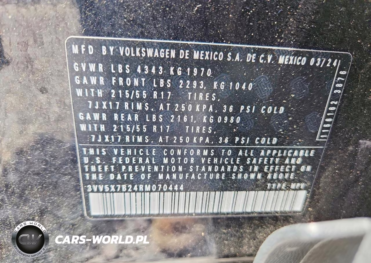 2024 Volkswagen Taos S VIN:3VV5X7B24RM070444 - 13