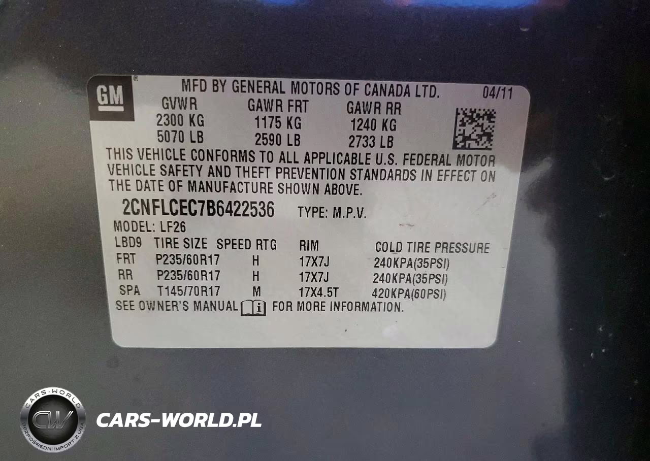 2011 Chevrolet Equinox Ls VIN:2CNFLCEC7B6422536 - 13
