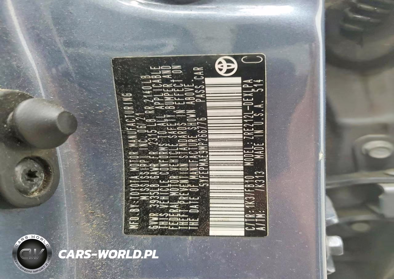 2021 Toyota Corolla Le VIN:5YFEPMAE9MP266776 - 12