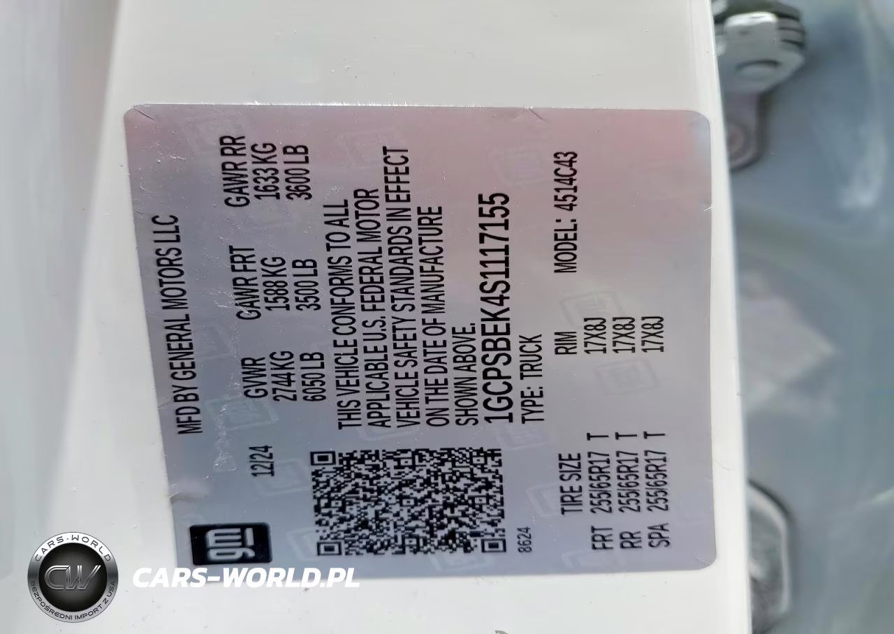 2025 Chevrolet Colorado VIN:1GCPSBEK4S1117155 - 13