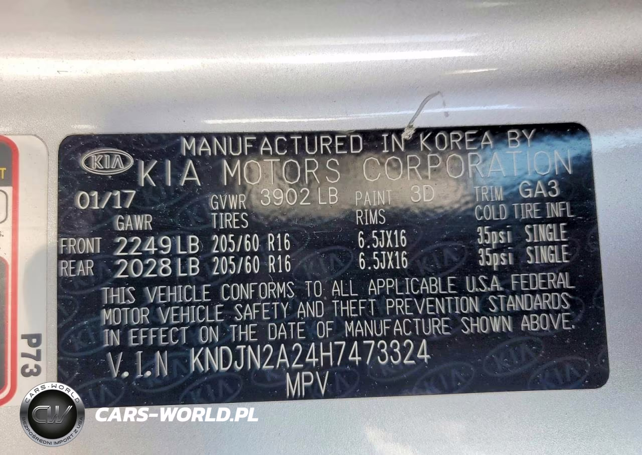 2017 Kia Soul Base VIN:KNDJN2A24H7473324 - 12