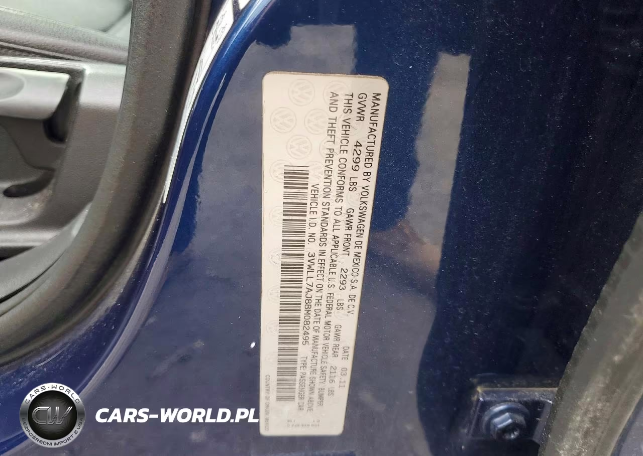2011 Volkswagen Jetta Tdi VIN:3VWLL7AJ8BM082495 - 12