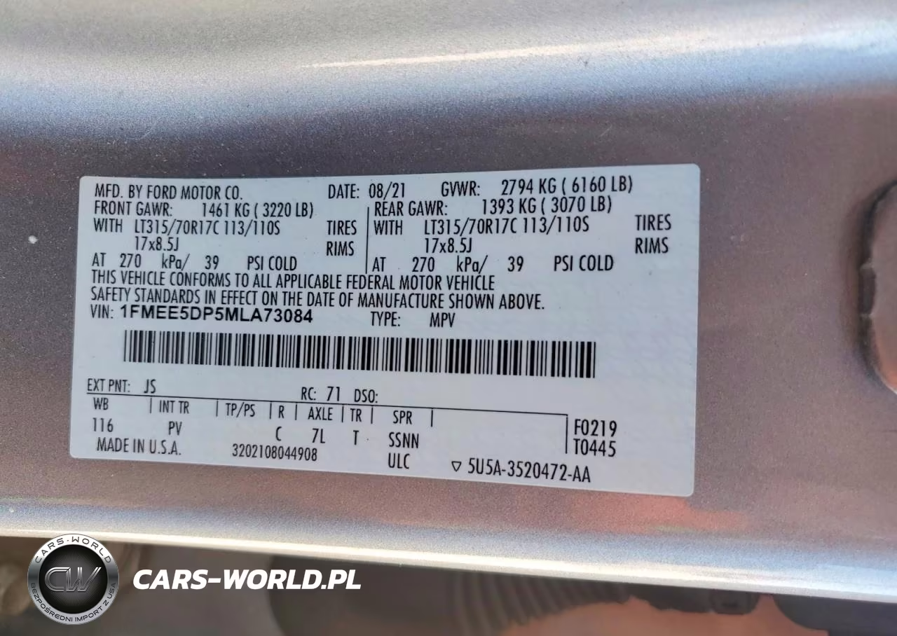 2021 Ford Bronco Base VIN:1FMEE5DP5MLA73084 - 13