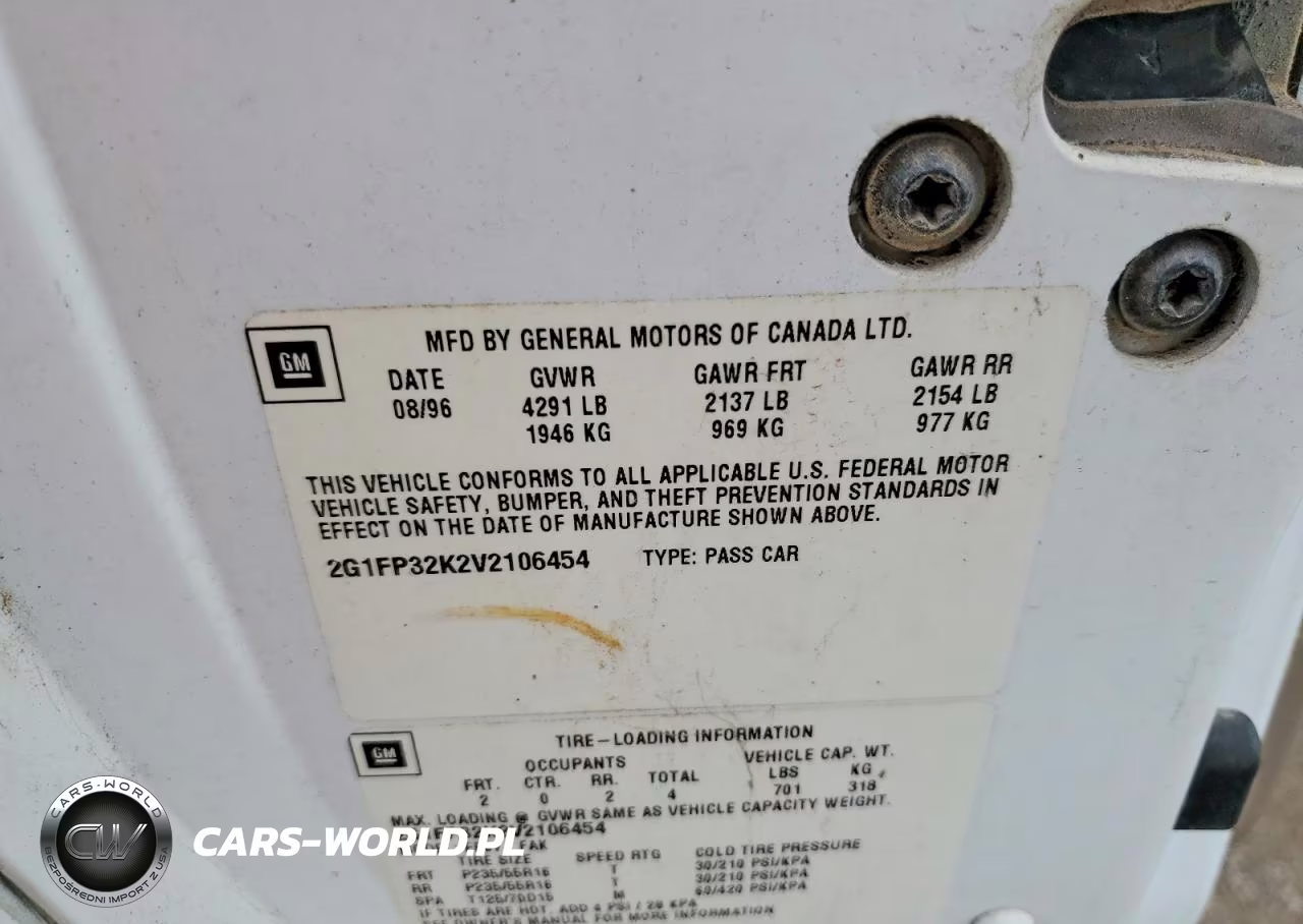 1997 Chevrolet Camaro Base VIN:2G1FP32K2V2106454 - 12