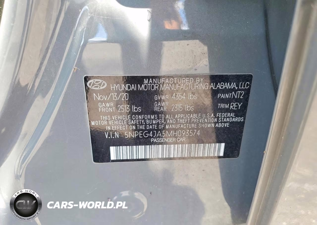 2021 Hyundai Sonata Se VIN:5NPEG4JA5MH093574 - 13